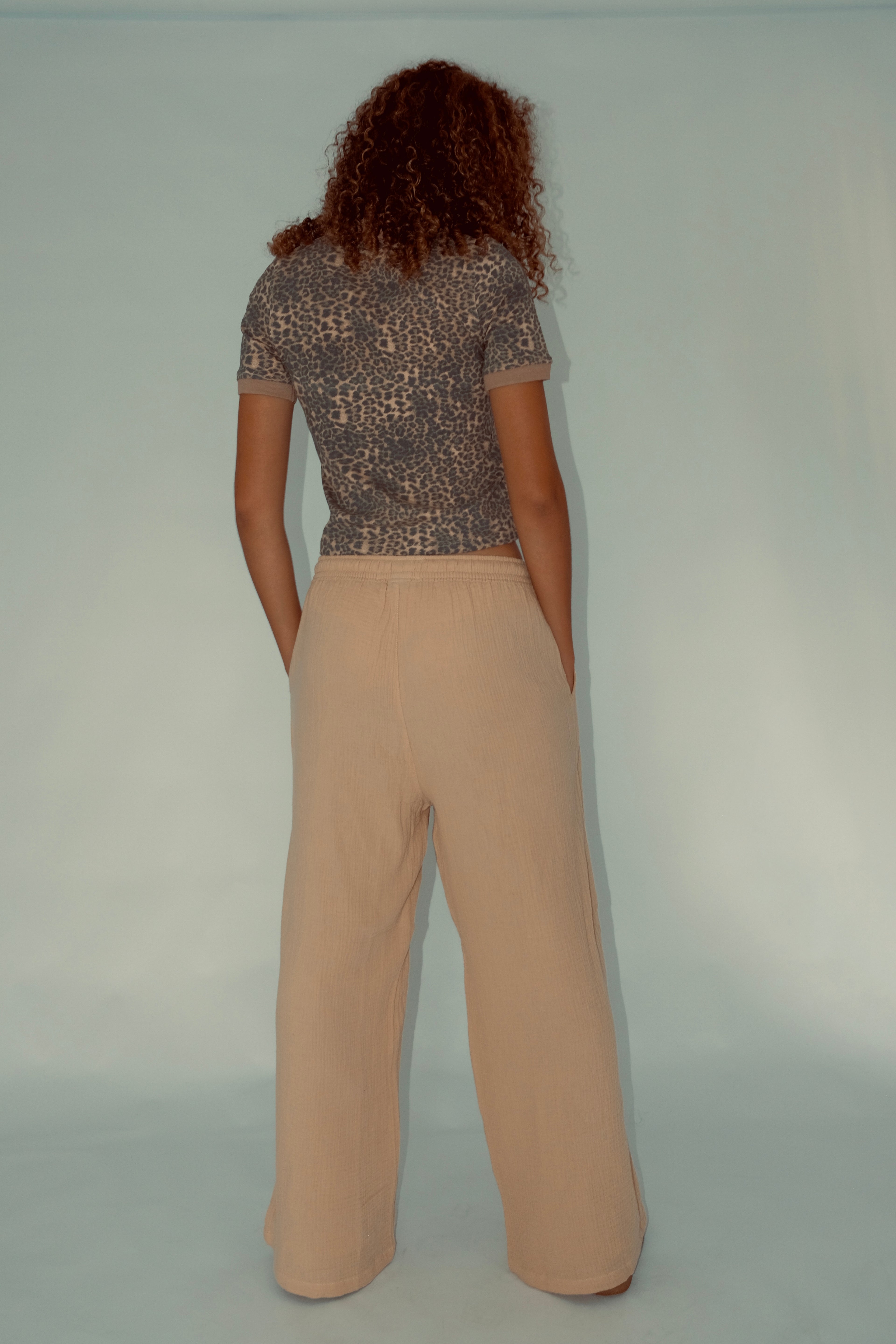 Brown Leopard Ladies Poloette