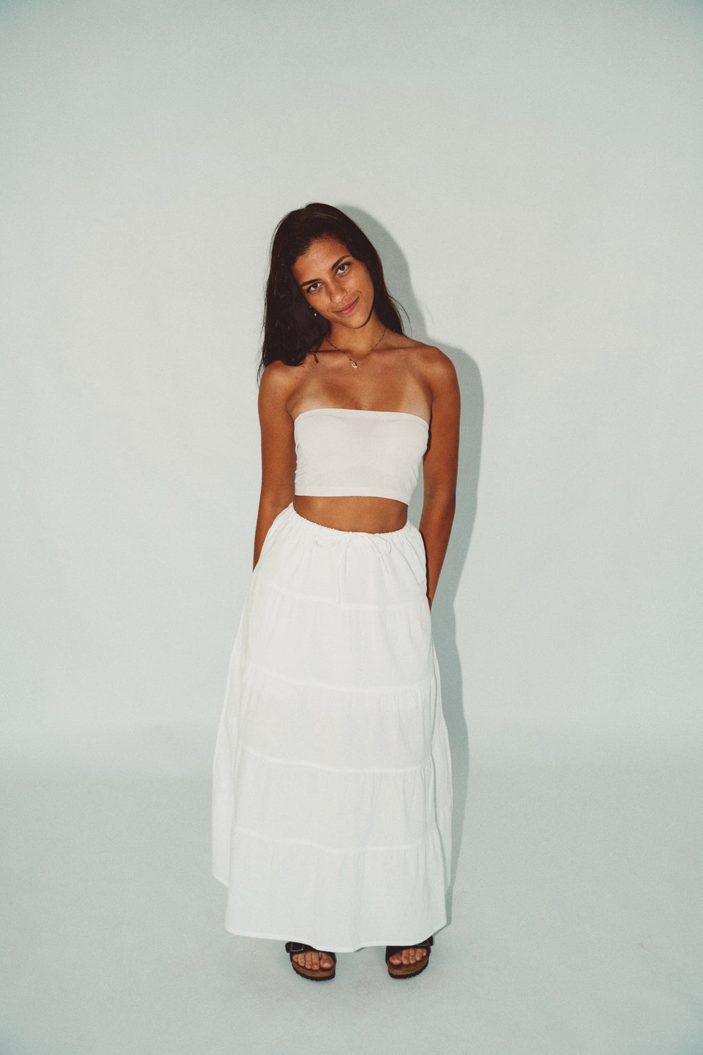 SANTORINI SKIRT - WHITE