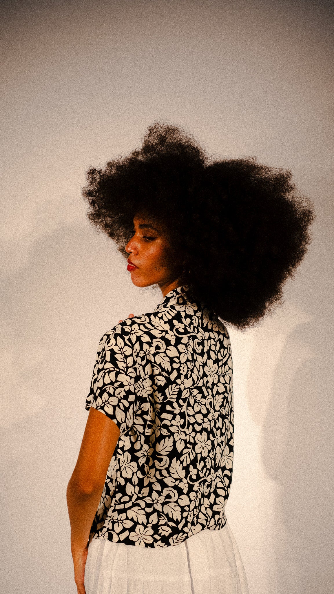 Women’s OG Shirt - Black Floral