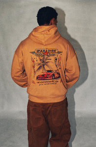 PARADISE MOTORS HOODIE - BEIGE