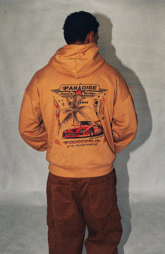 PARADISE MOTORS HOODIE - BEIGE
