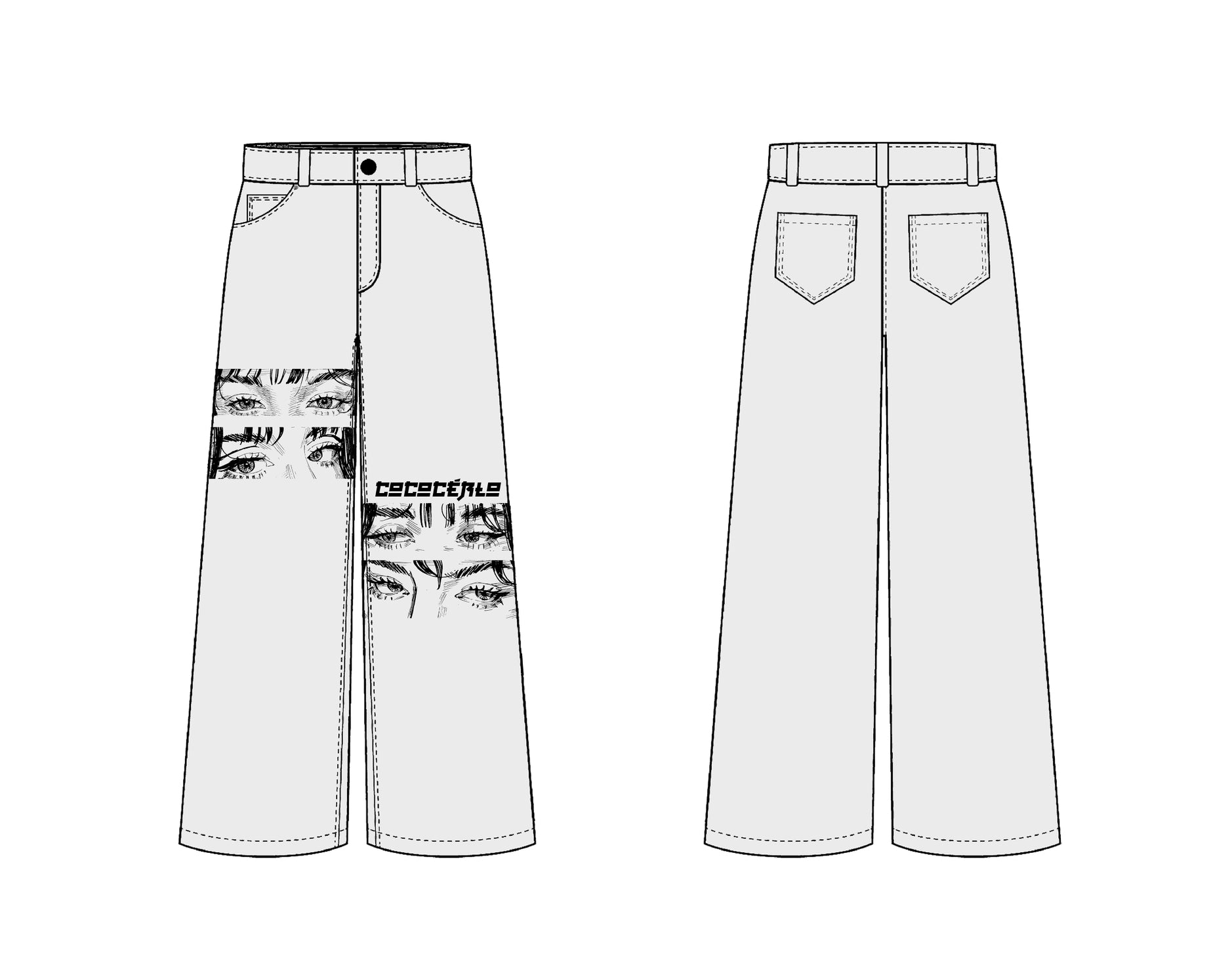 White Eyes Baggy Jeans