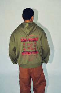 BON VIVANT WORLD TOUR HOODIE - ARMY