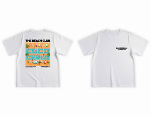 New Graphic Tee Beach Club 25 White