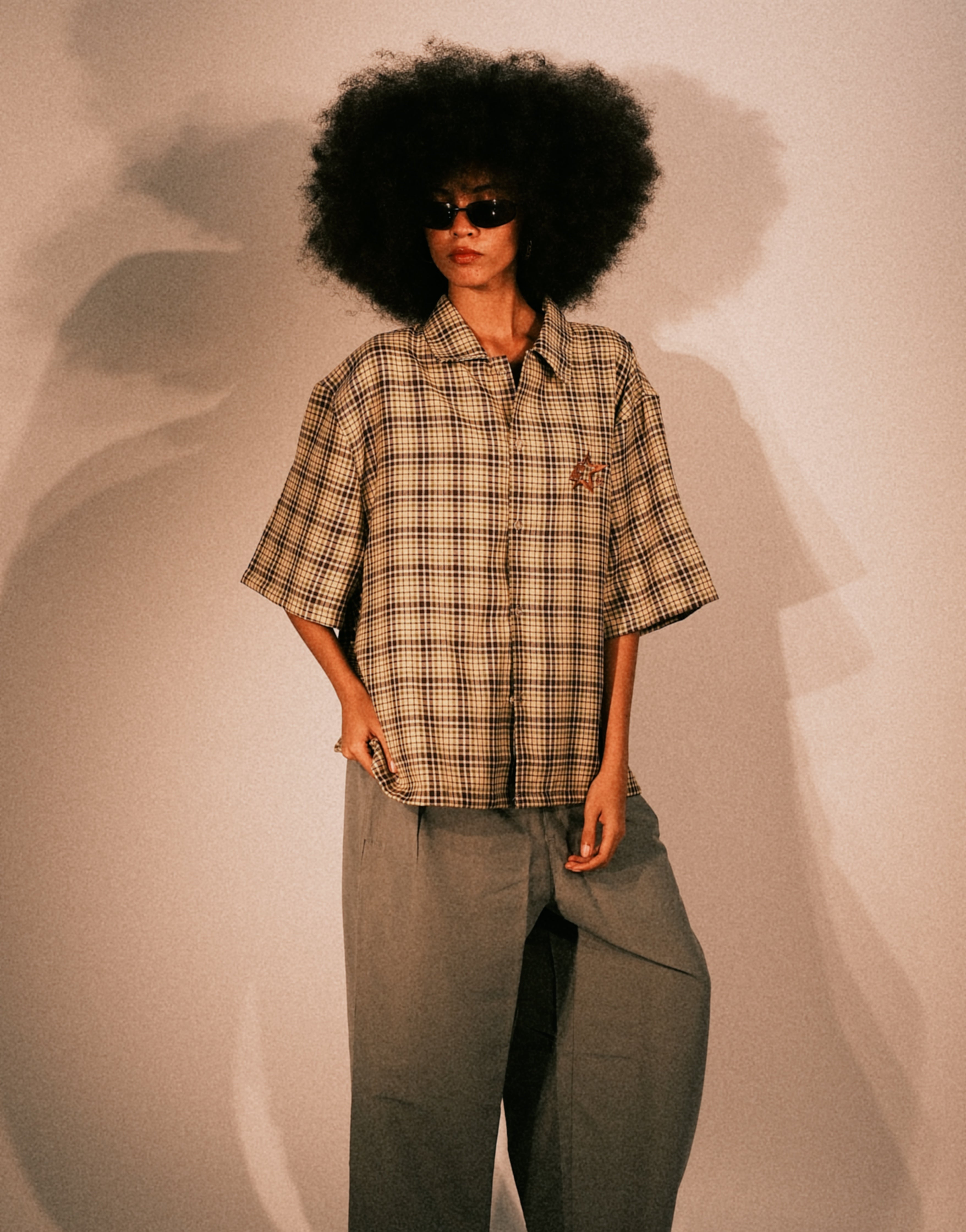 BOX FIT SKATE SHIRT - CHECKS