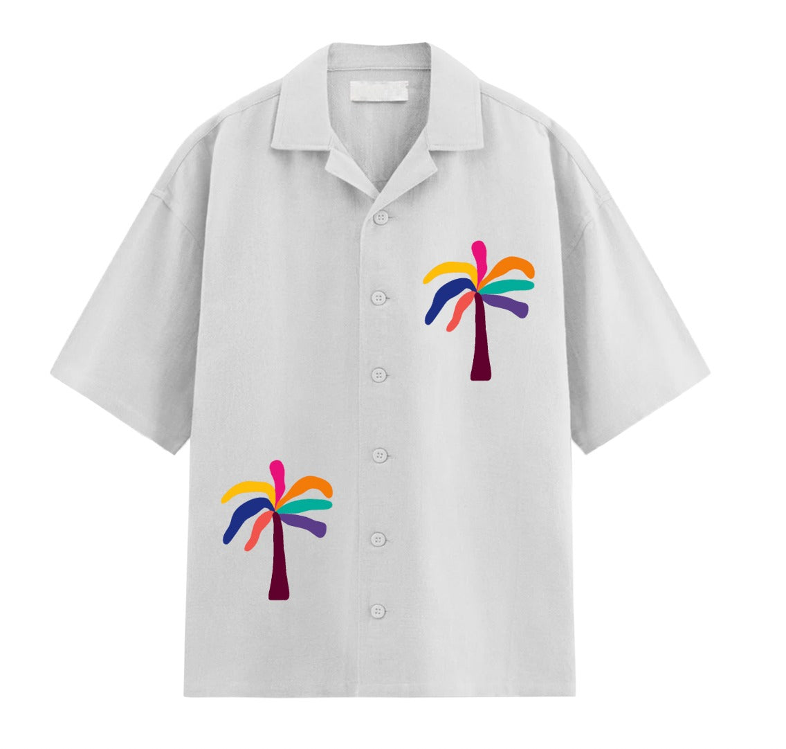 BUTTON DOWN SHIRT - PALMS