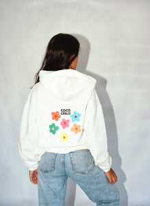 LA FLEUR HOODIE - WHITE