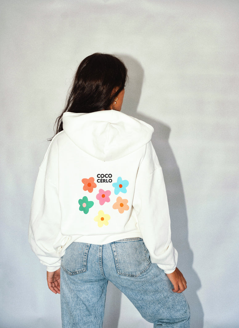 LA FLEUR HOODIE - WHITE