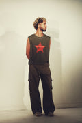 SUPER BAGGY CARGO PANTS - ARMY