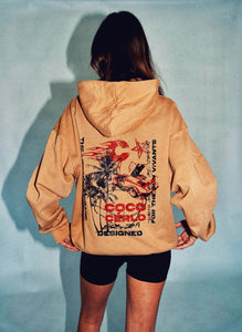 MOTORSPORT HOODIE - BEIGE