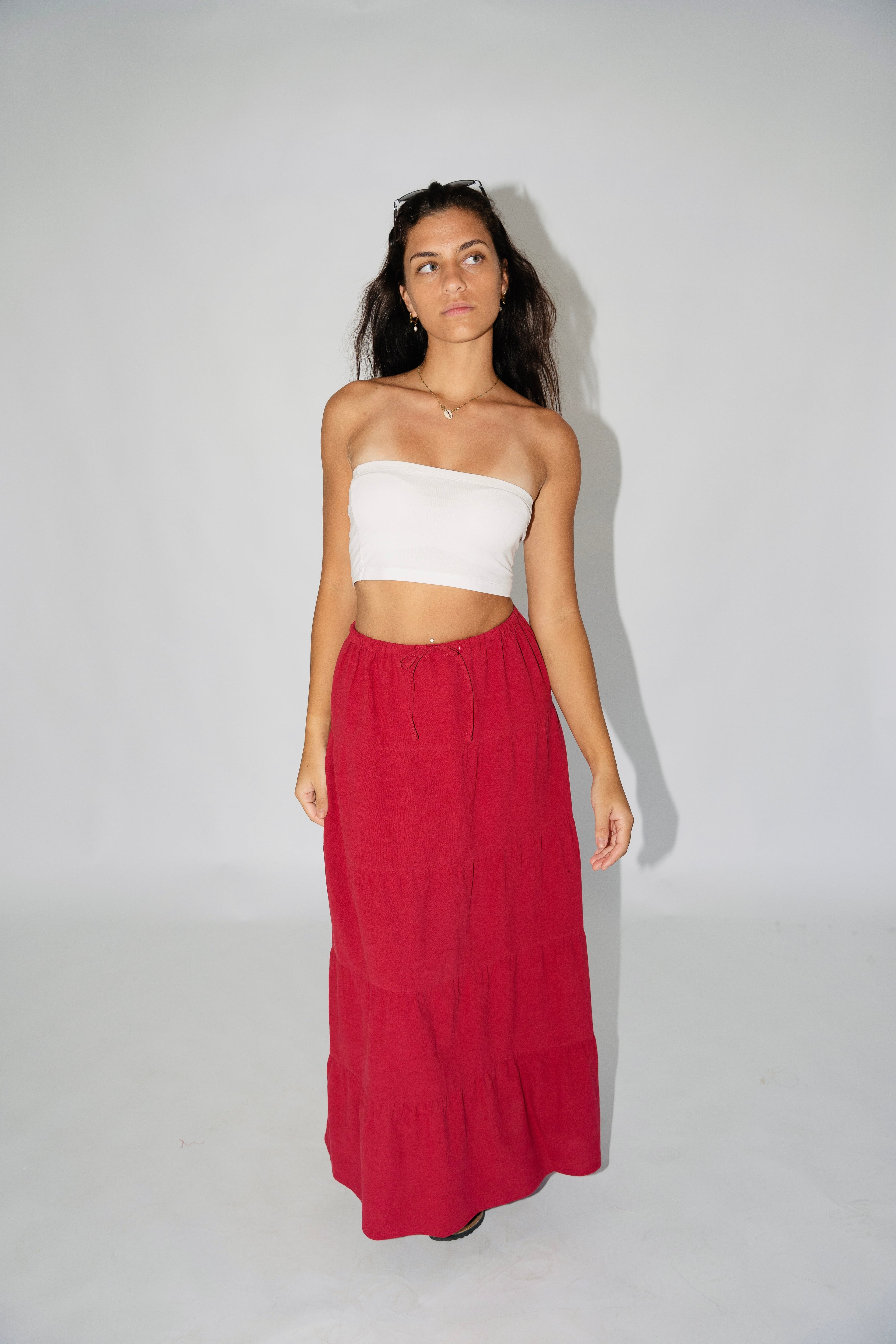 SANTORINI SKIRT - WINE