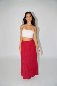 SANTORINI SKIRT - WINE
