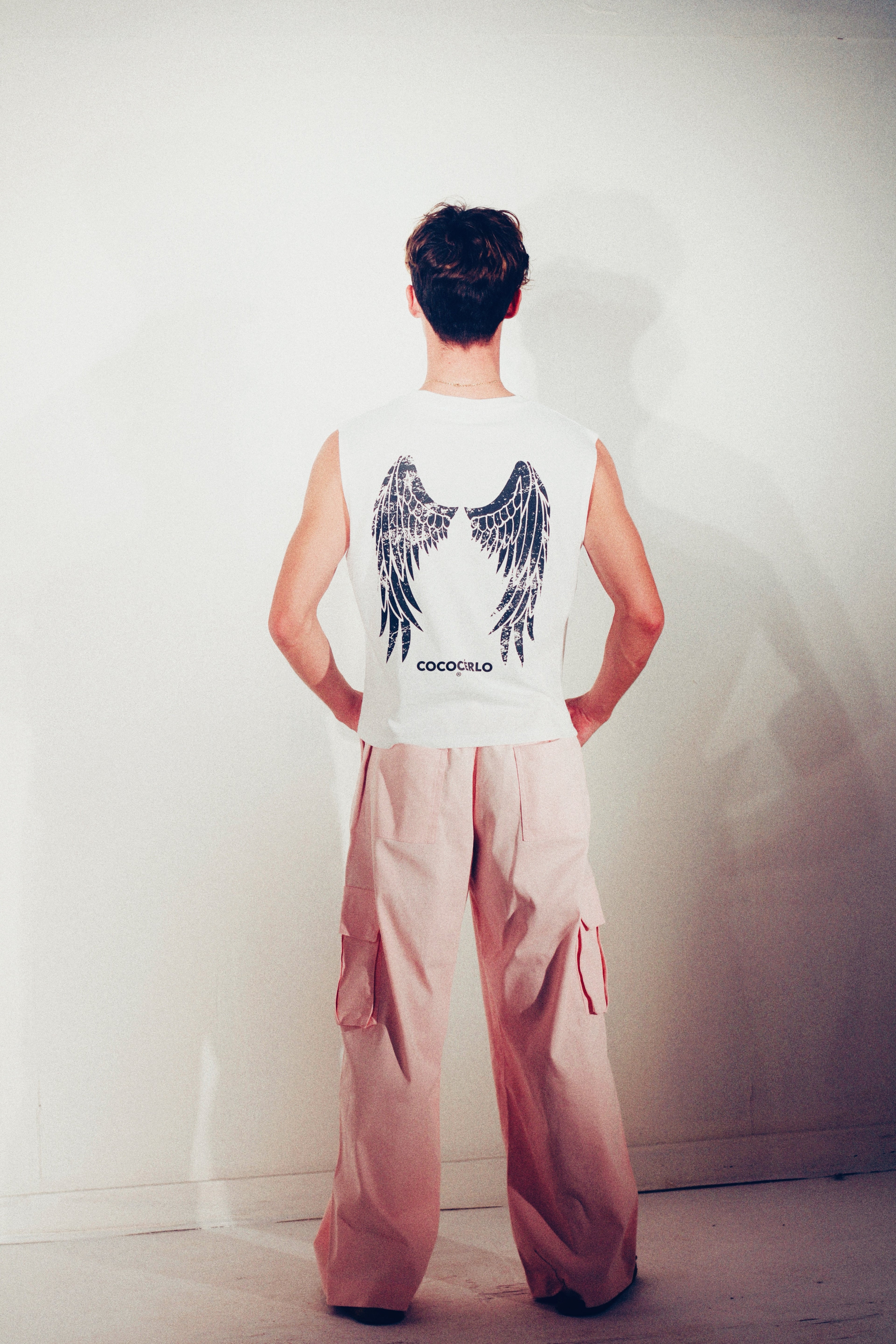 SUPER BAGGY CARGO PANTS - PINK