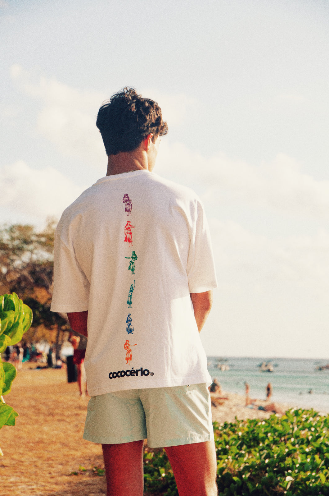 New Graphic Tee Hawaian White