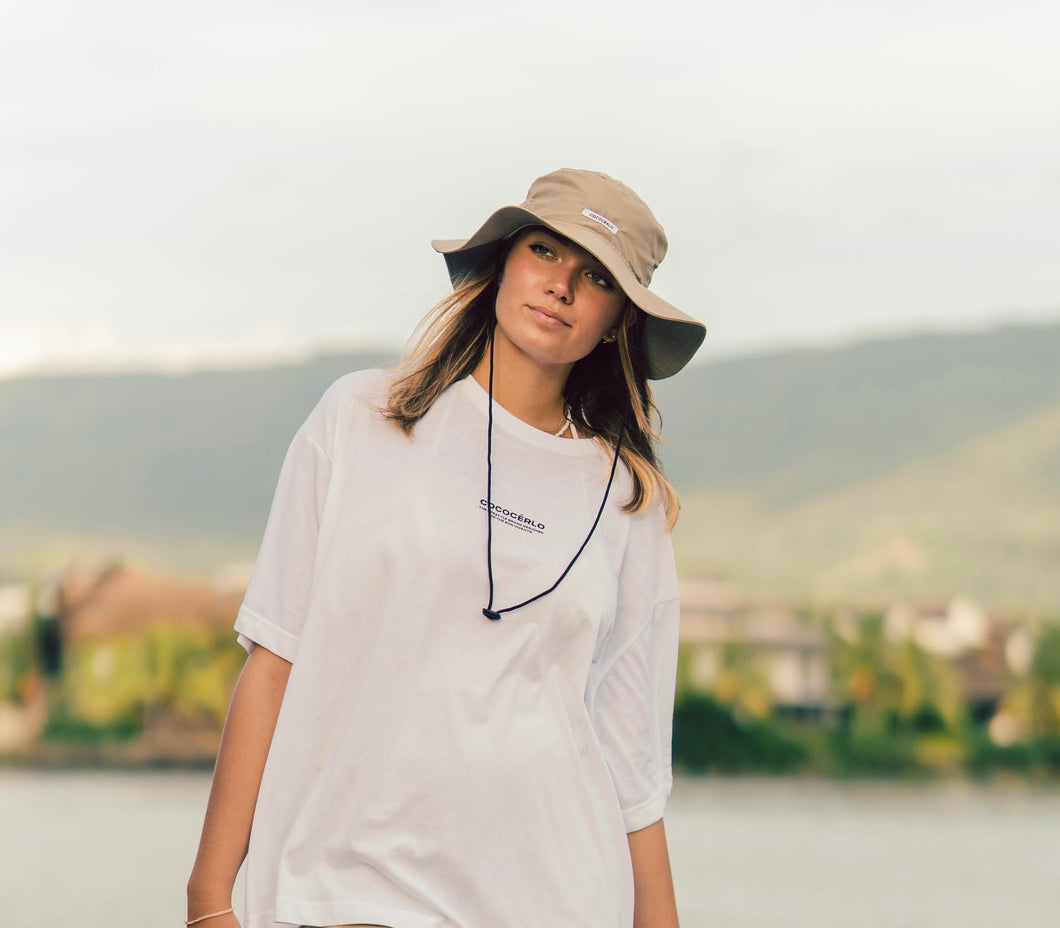 KHAKI FISHERMAN HAT.