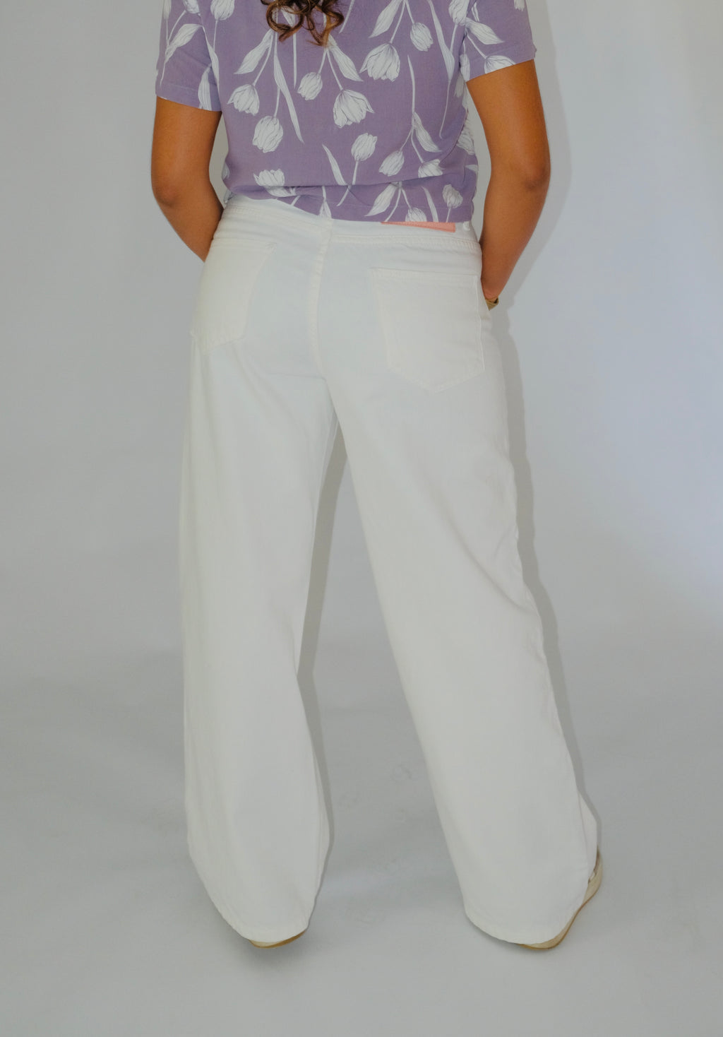 White Baggy Womens Jean