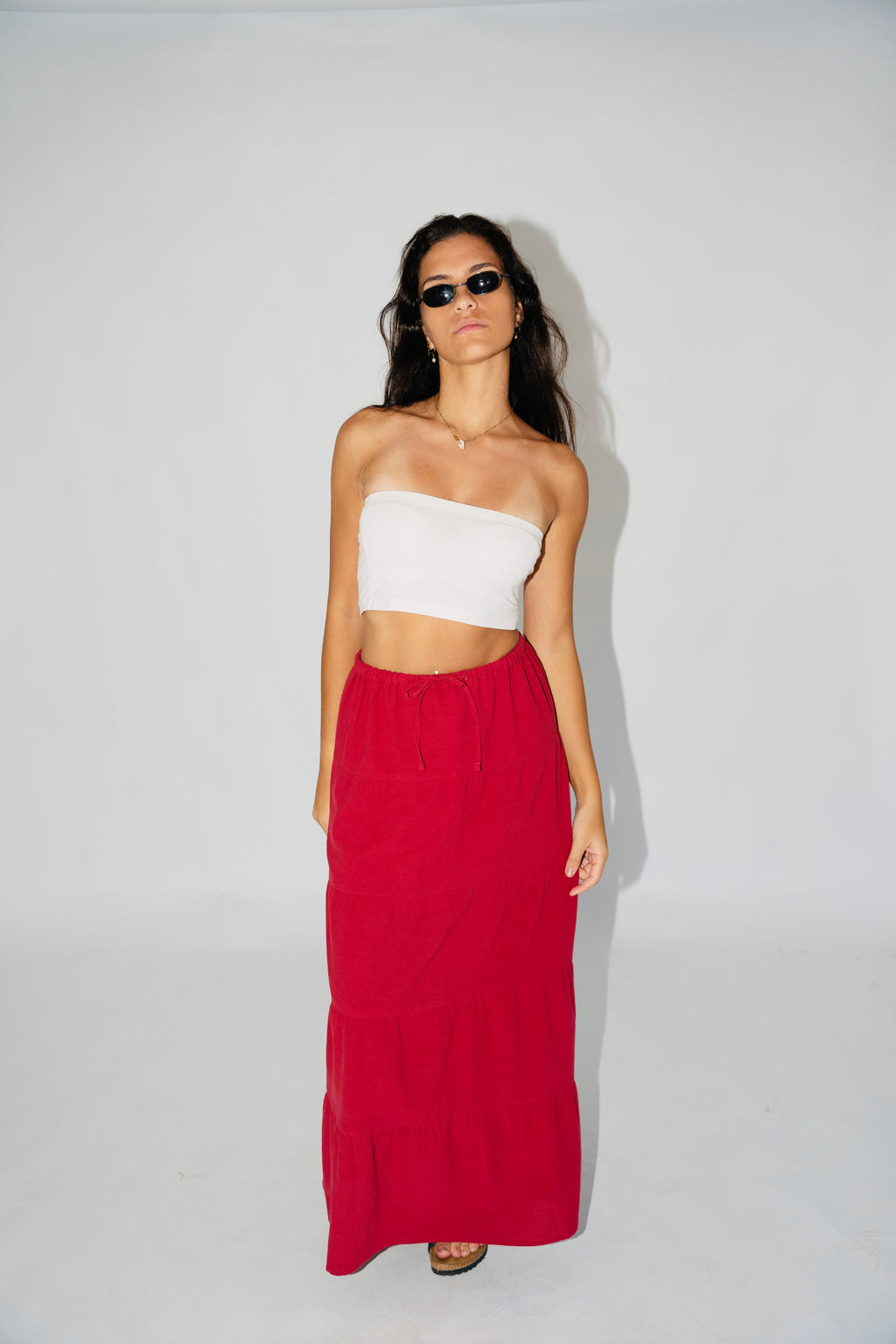 SANTORINI SKIRT - WINE