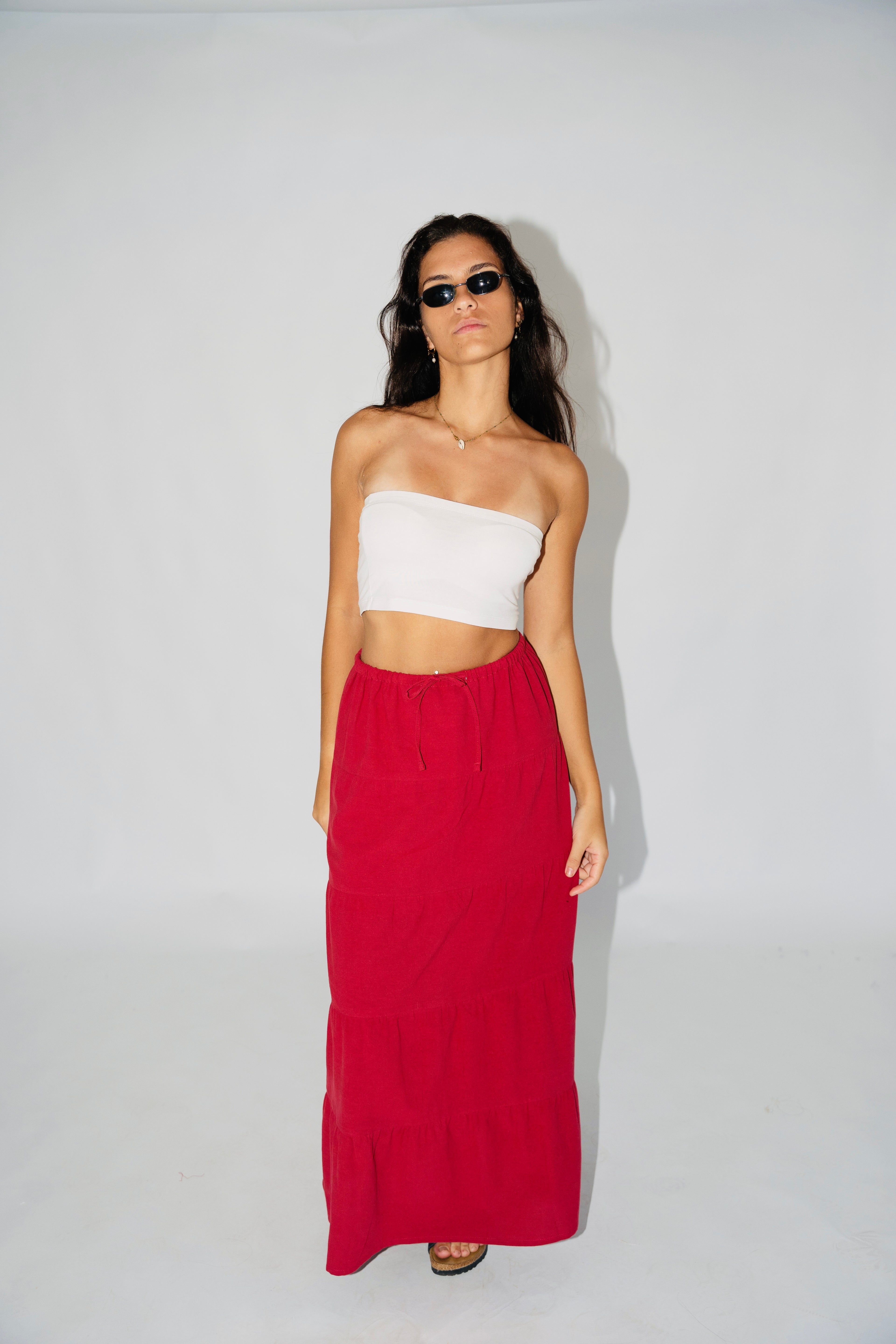 SANTORINI SKIRT - WINE