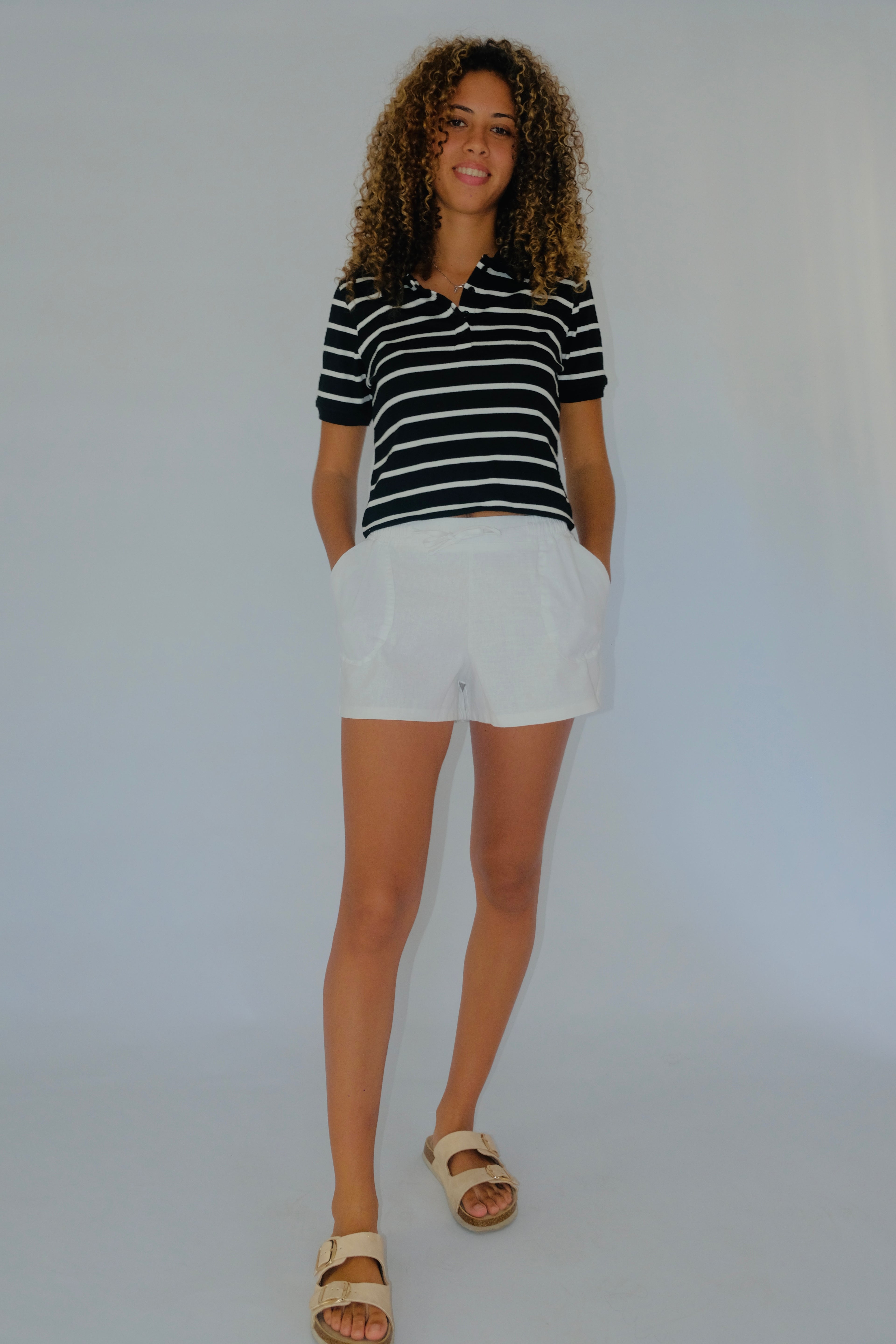Striped Black Poloette