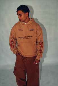 PARADISE MOTORS HOODIE - BEIGE