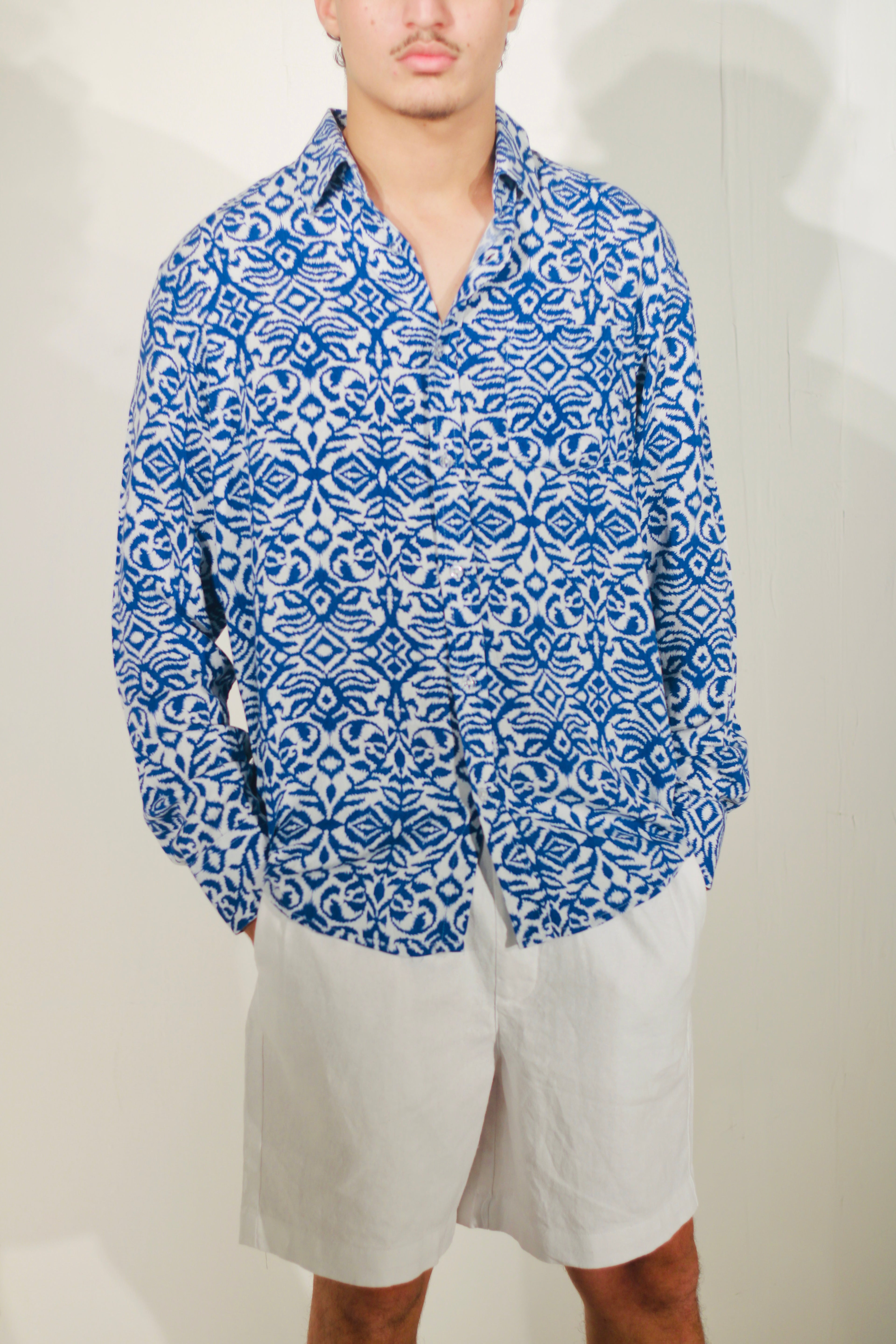 LONG SLEEVE OG SHIRT - AZUR