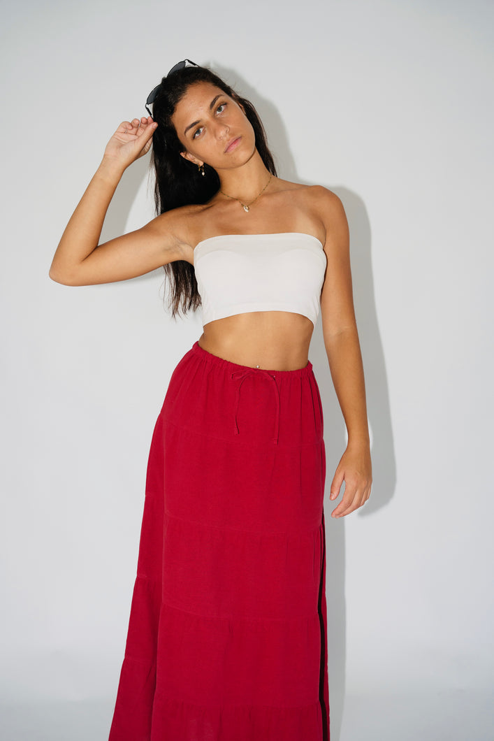 SANTORINI SKIRT - WINE