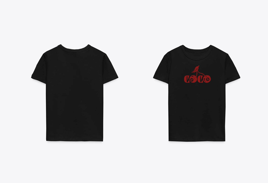 Coco Cherries Black Baby Tee