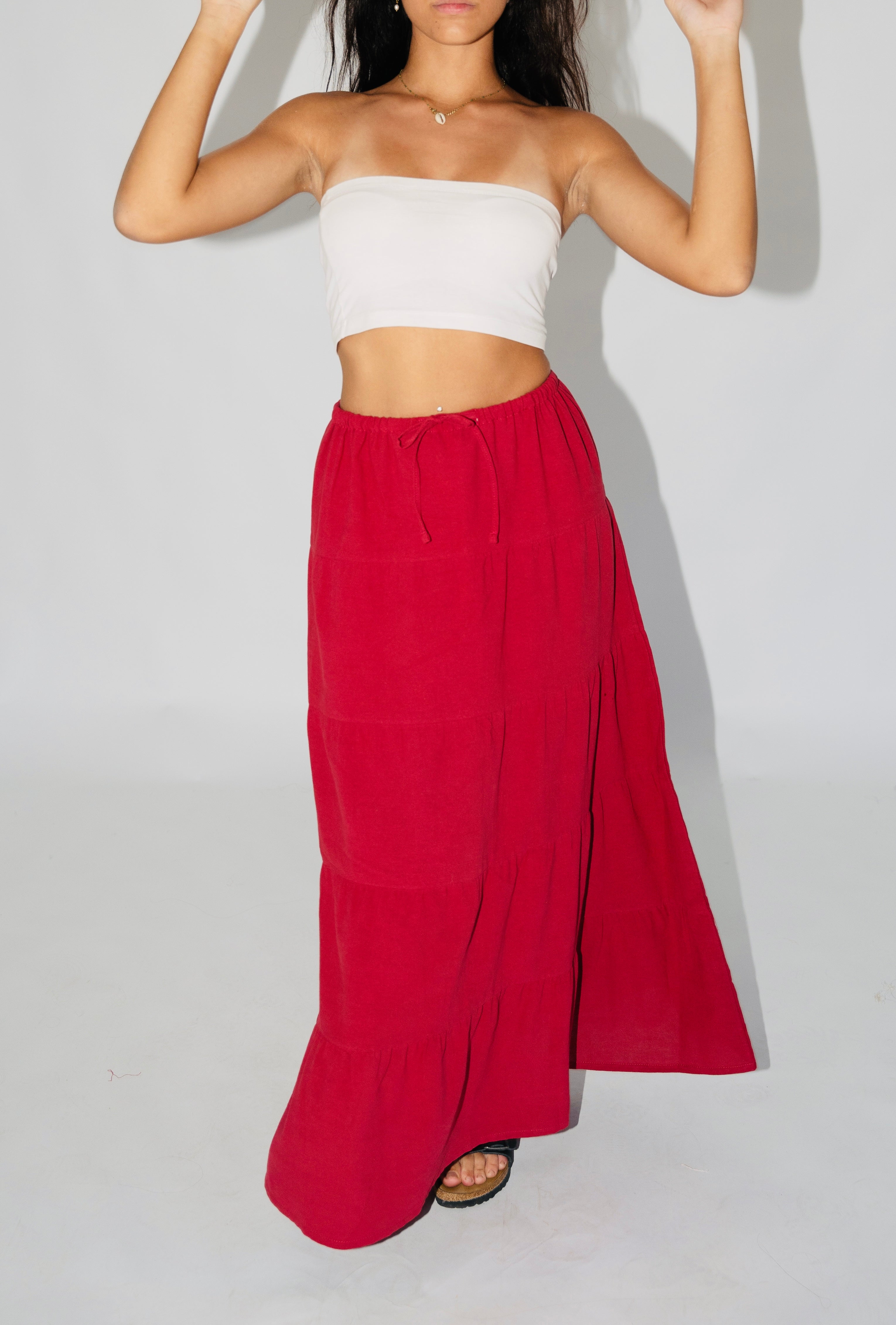 SANTORINI SKIRT - WINE