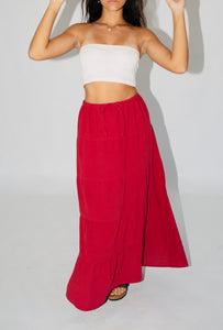 SANTORINI SKIRT - WINE