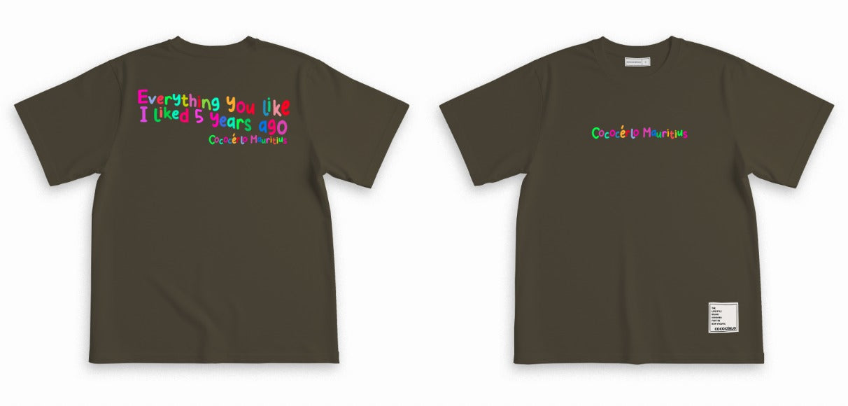 GRAPHIC TEE EVERYTHING YOU LIKE  - GREY