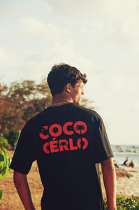 New Graphic Tee Coco Palm Black