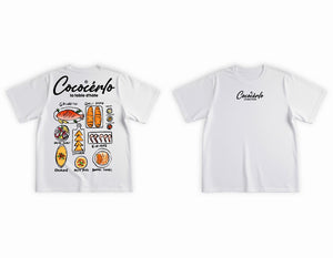 New Graphic Tee LA TABLE D'HOTE WHITE