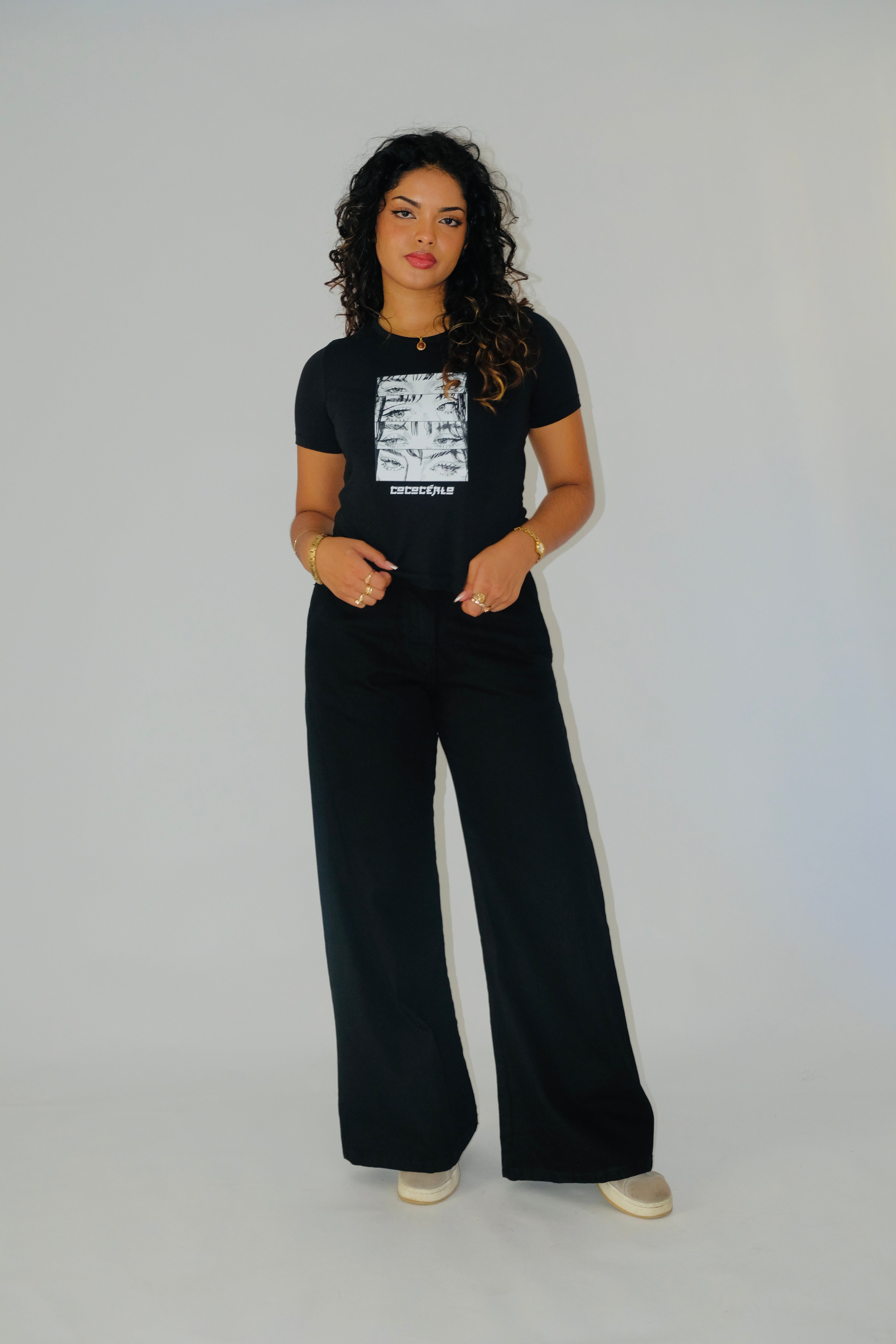 Black Flare Denim Jeans