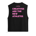 CREATIVE ATHLETES CROPPED TANK - BLACK