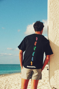 New Graphic Tee Hawaian Black