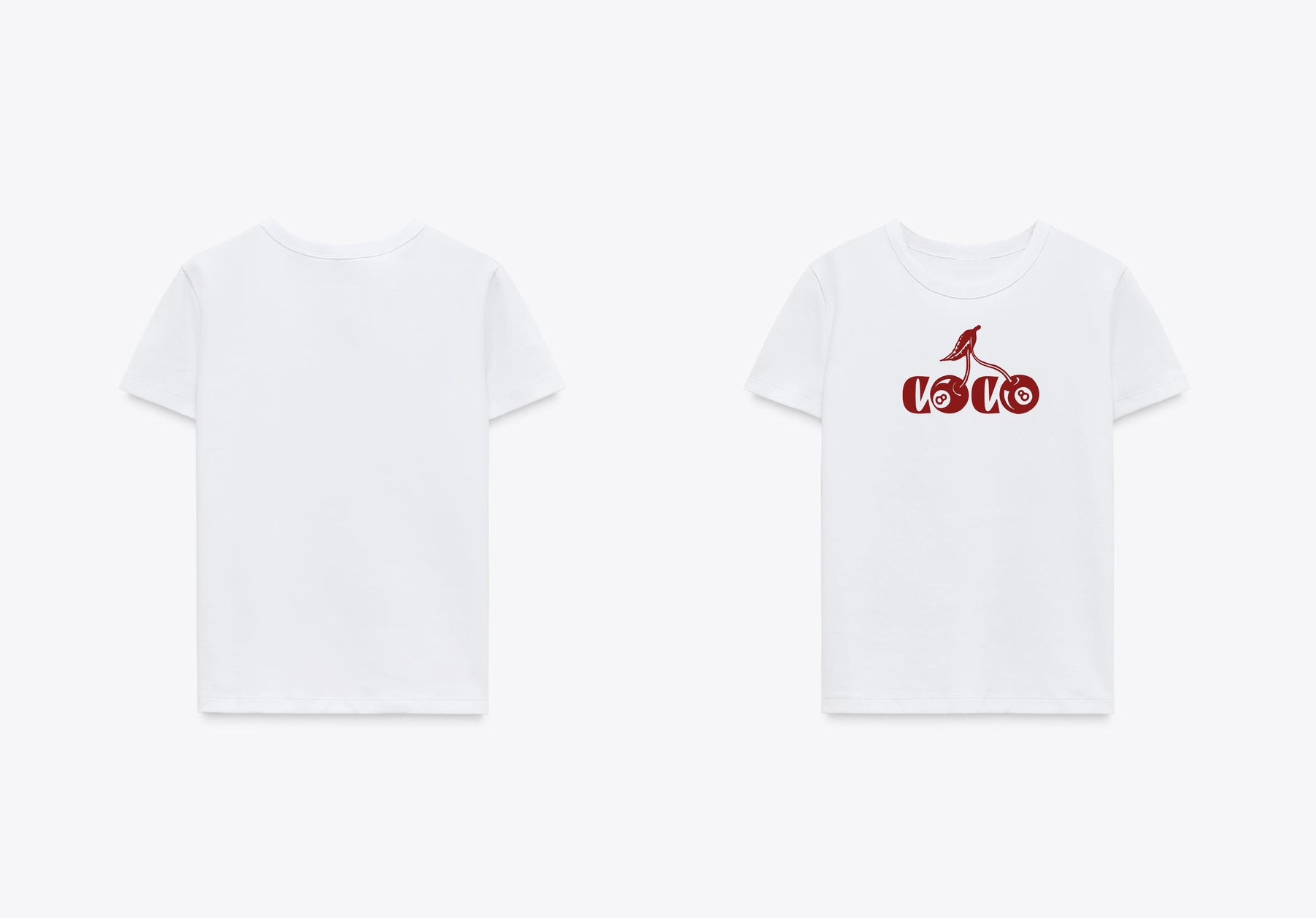 Coco Cherries White Baby Tee