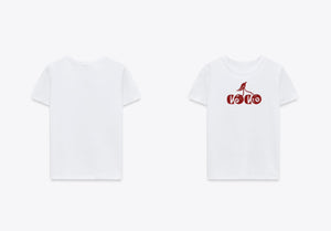 Coco Cherries White Baby Tee