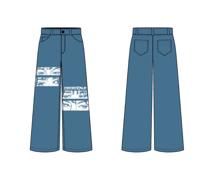 Blue Eyes Denim Baggy Jean