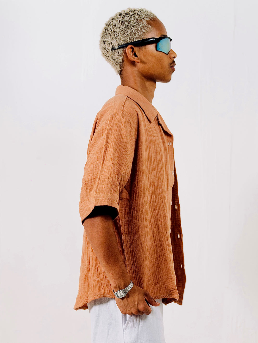 BUTTON DOWN SHIRT - HAZELNUT