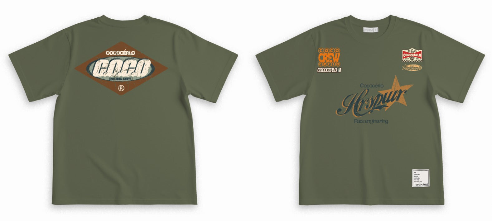 GRAPHIC TEE - RACING ARMY GREEN
