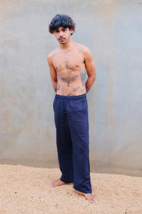 Mykonos Linen II Navy Blue