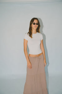 SANTORINI SKIRT - CAFE
