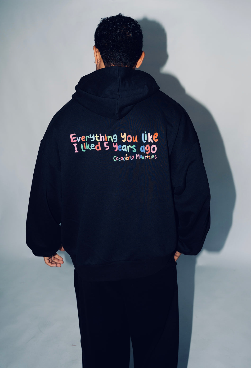 YOU’RE LATE HOODIE - BLACK