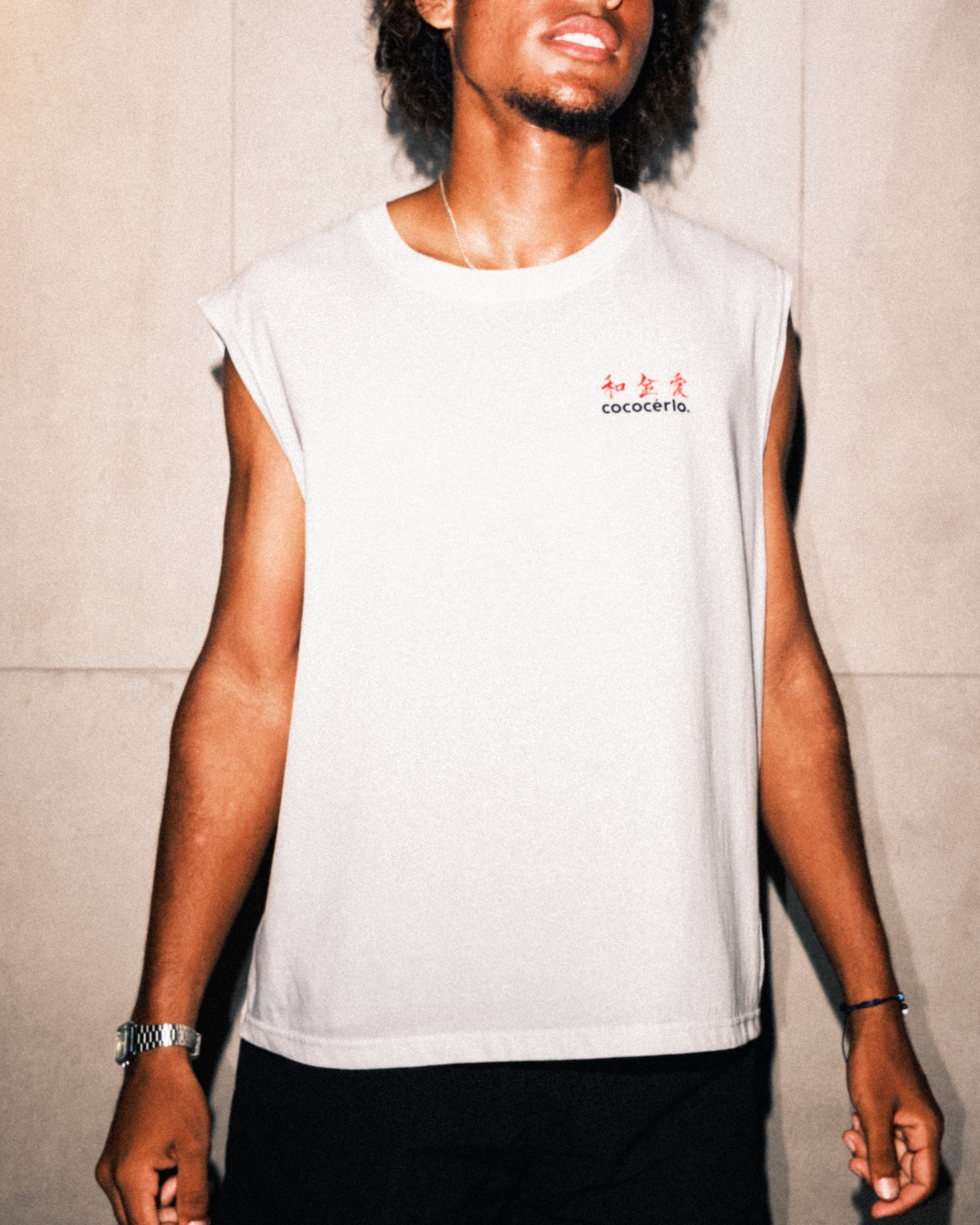 MONEY & ART CROPPED TANK - WHITE
