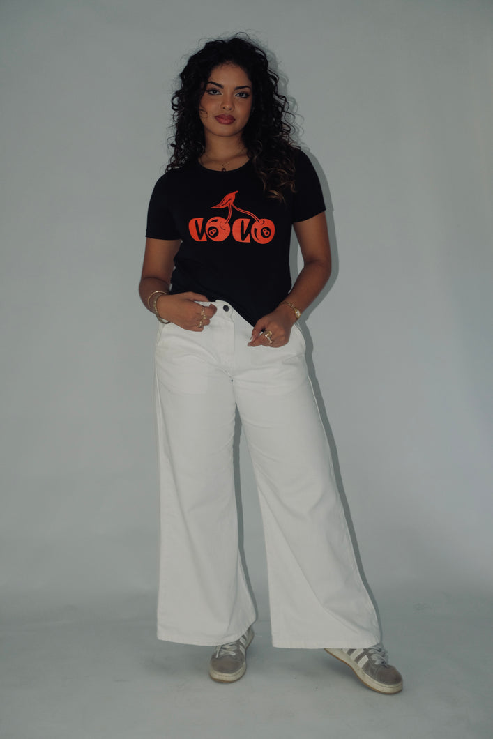White Flare Denim Jeans