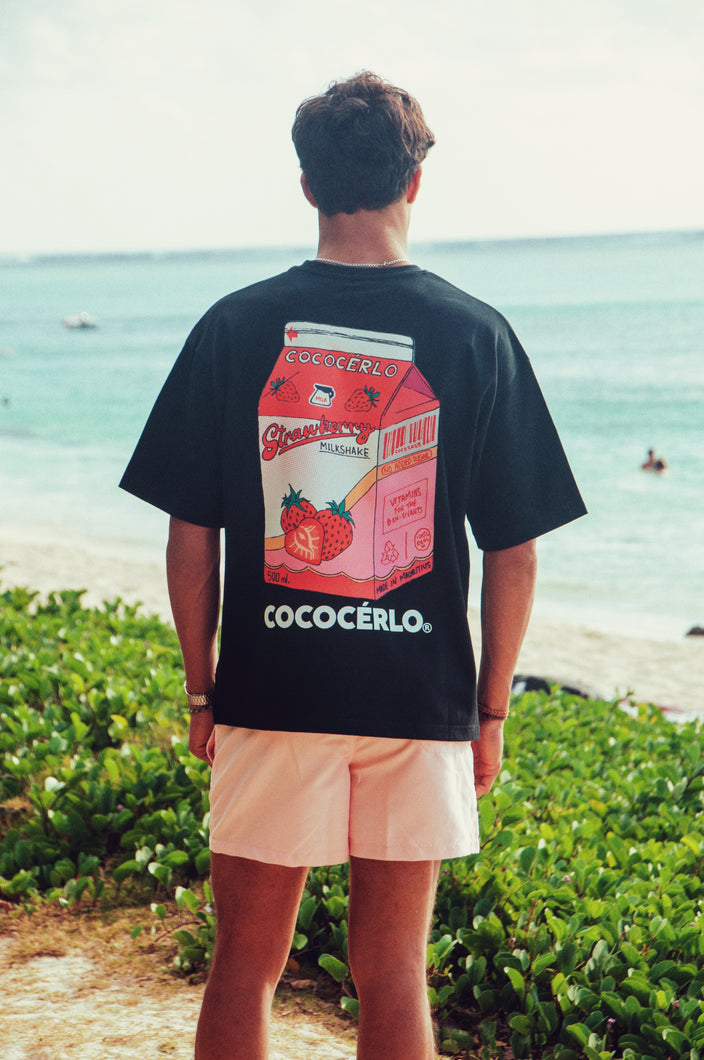 New Graphic Tee Coco Milkshake (Black)