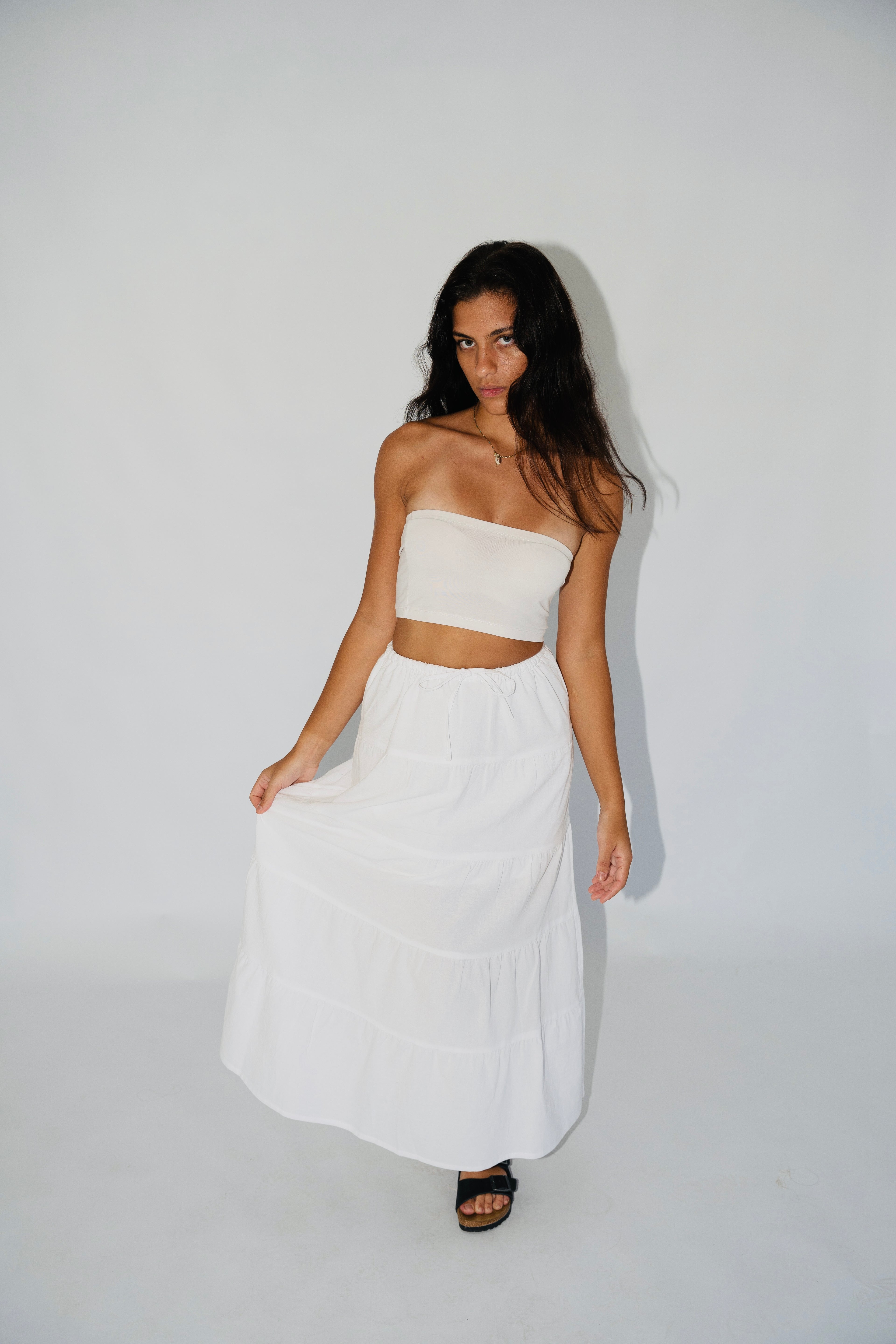 SANTORINI SKIRT - WHITE