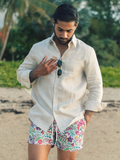 PURE LINEN CLASSIC SHIRT - NATURAL