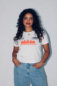 Baby Racing Tee - White