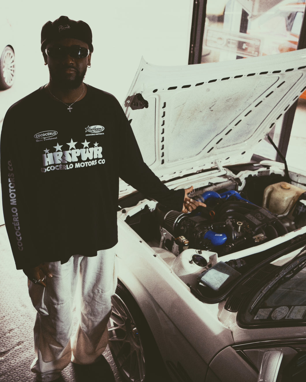 Long Sleeve Motorist Shirt - Black